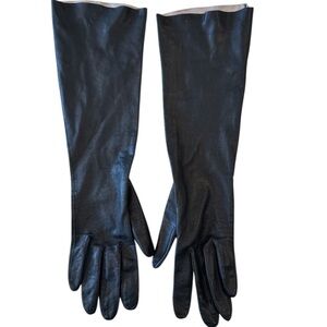 Vintage Black Leather Gloves
